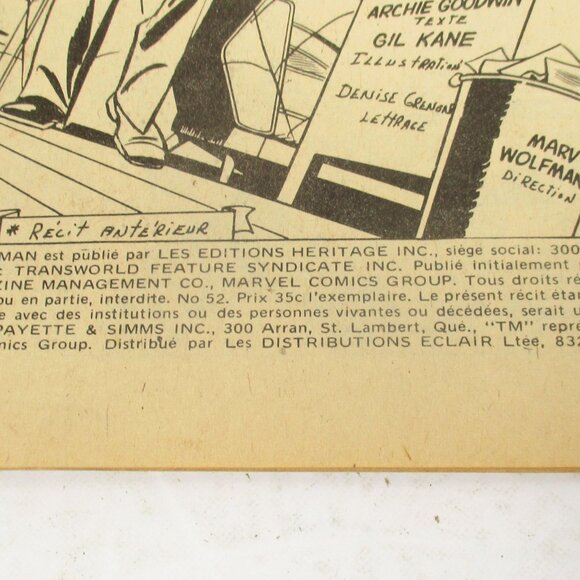 6 L'Etonnant Spider-Man by Editions Heritage French Comic Book 1975 No.50, 51,55 - Picture 8 of 16